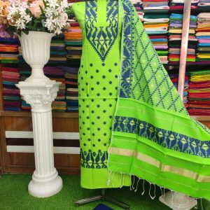 Maslice Silk Three Piece set Green