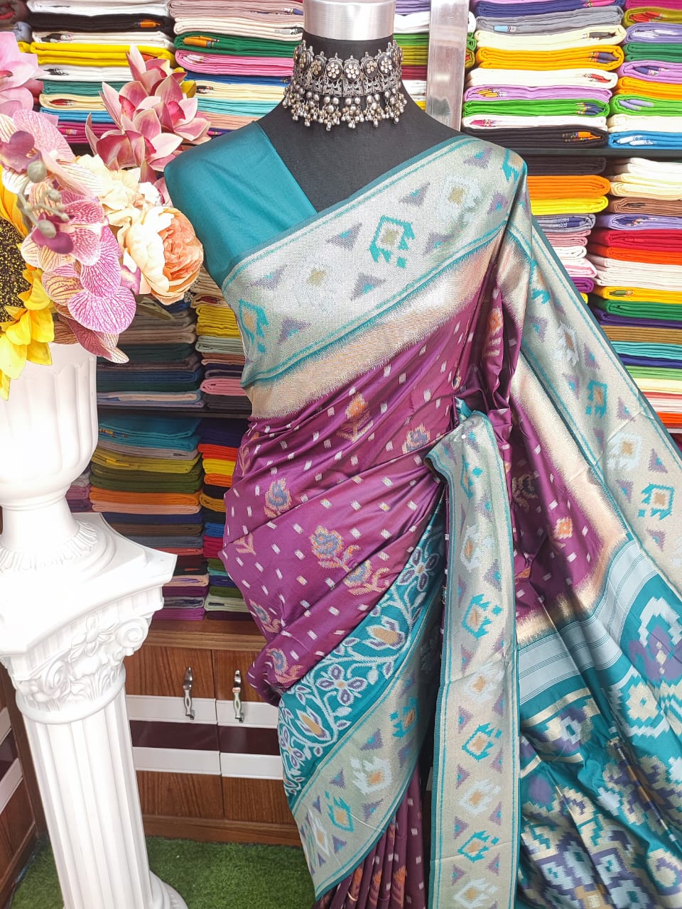 Kotki pure silk 14 hat Saree