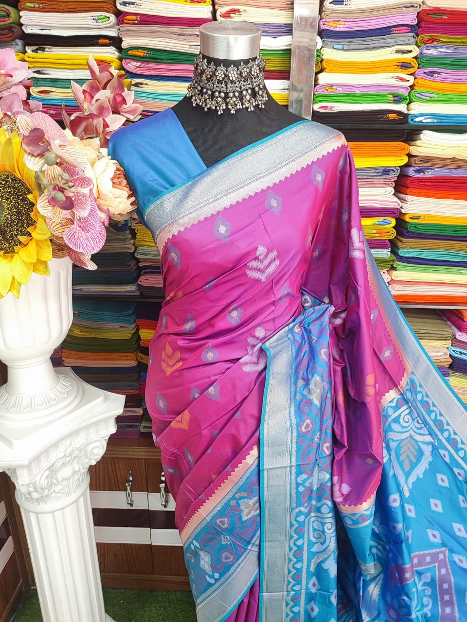 Kotki pure silk 14 hat Saree