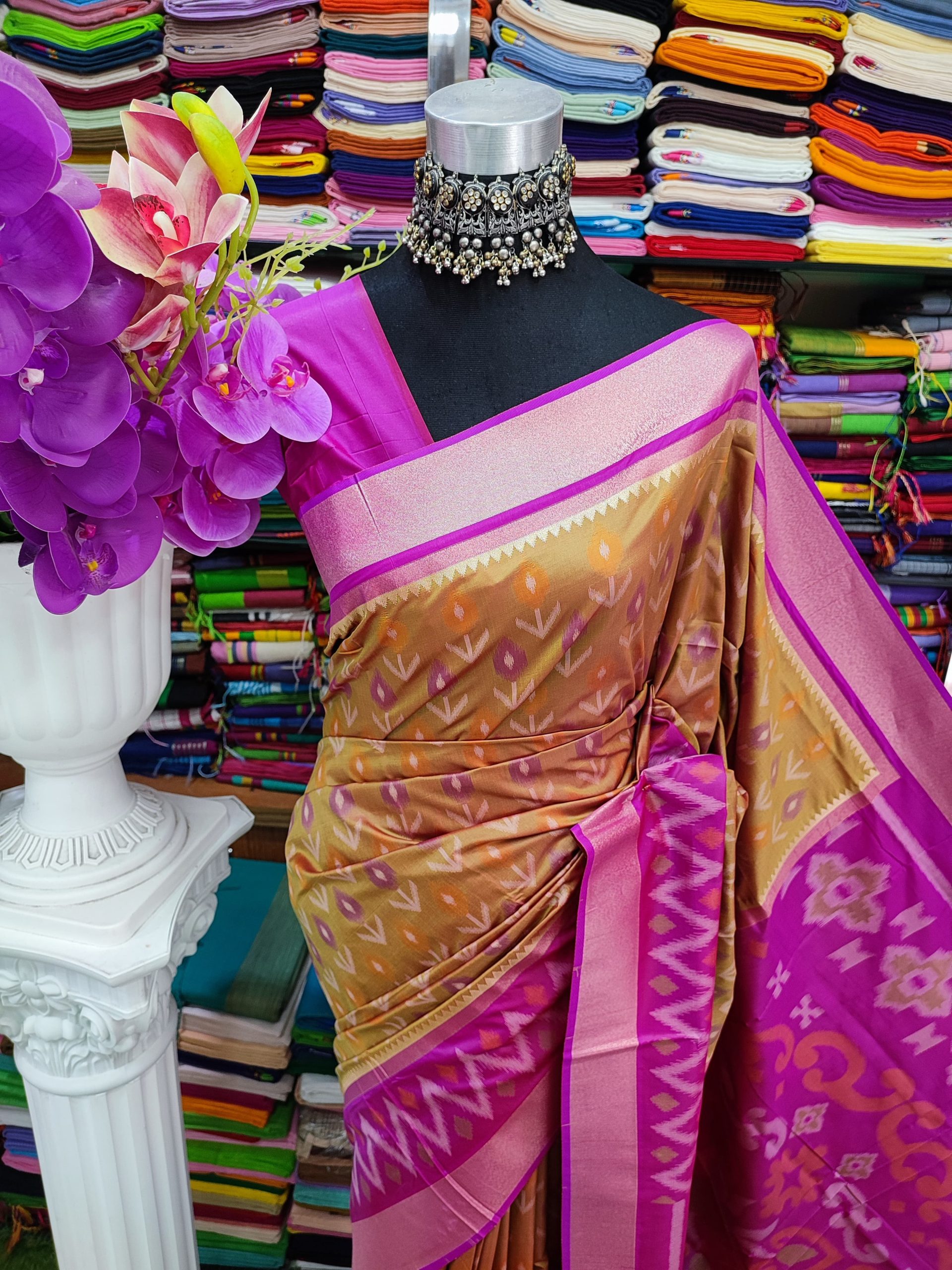Kotki pure silk 14 hat Saree