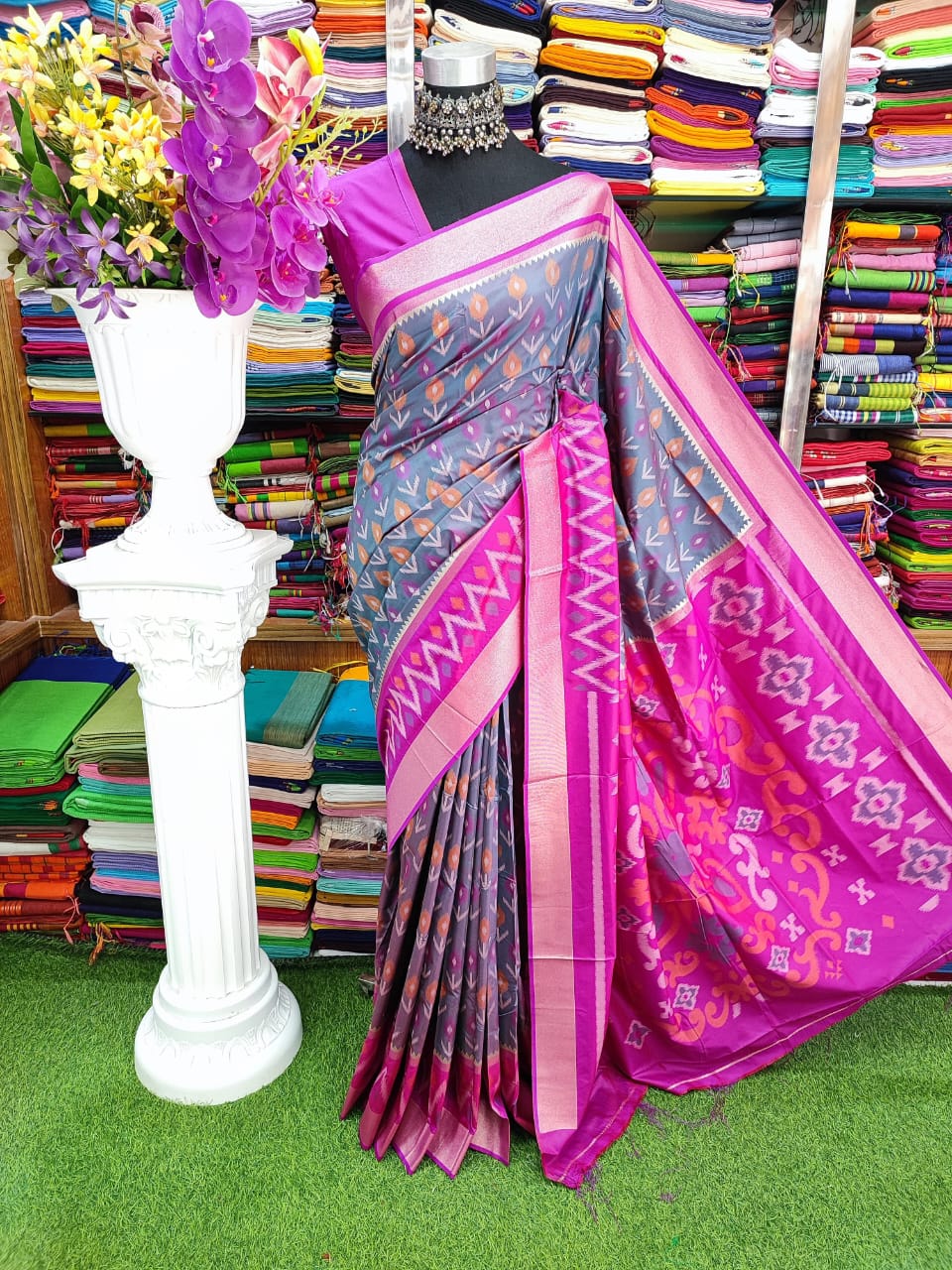 Kotki pure silk 14 hat Saree