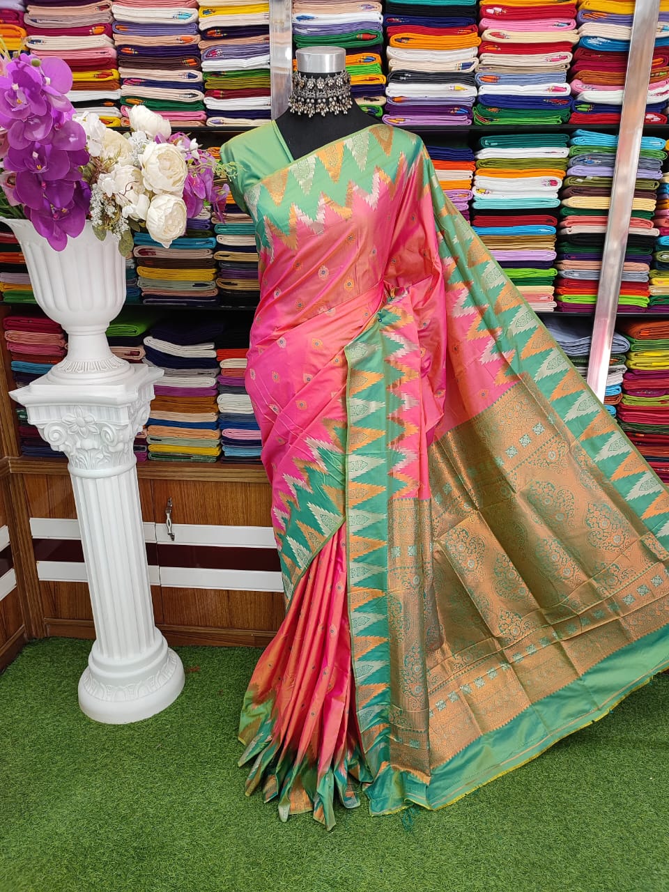 Kotki pure silk 14 hat Saree