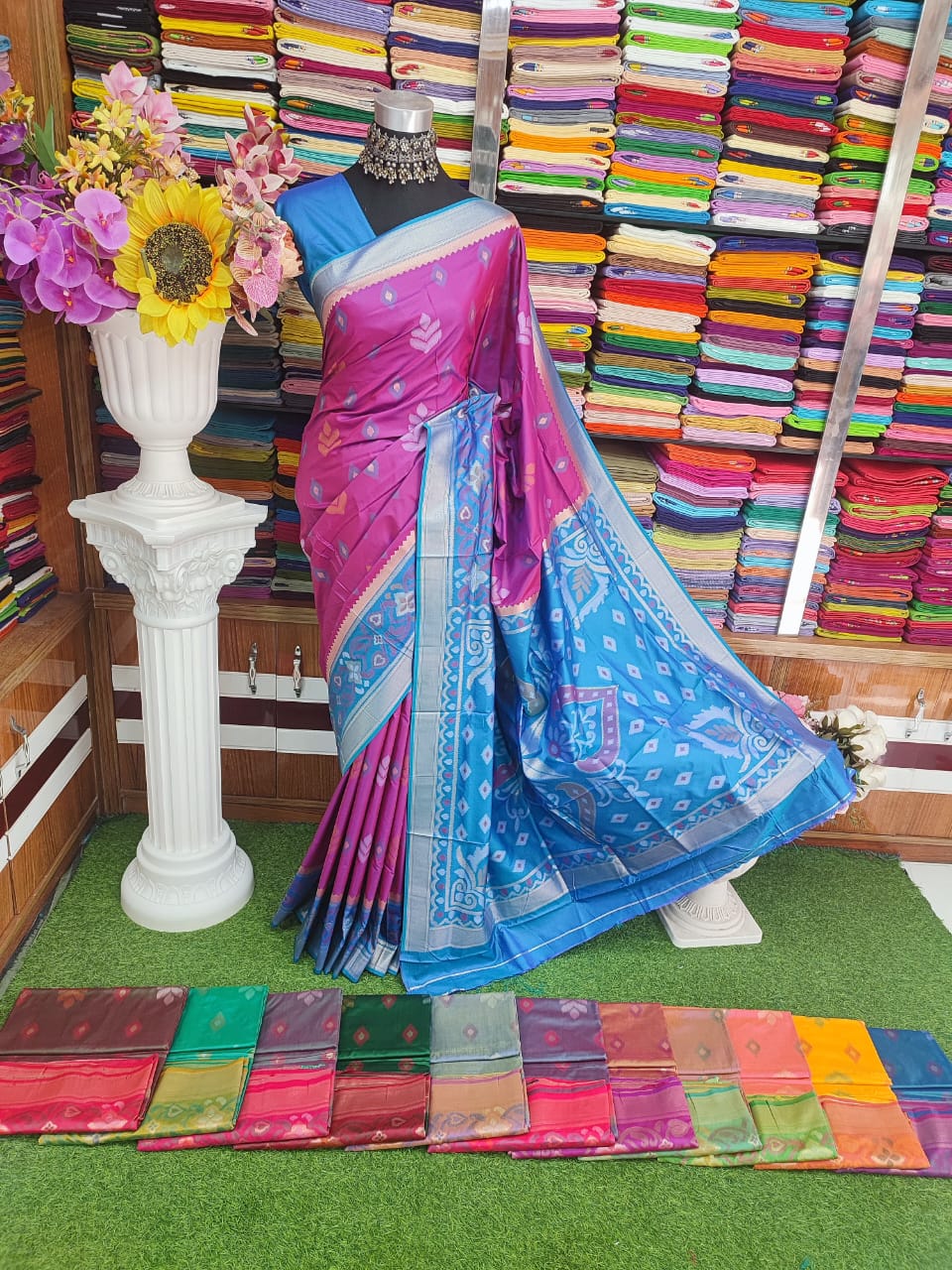 Kotki pure silk 14 hat Saree