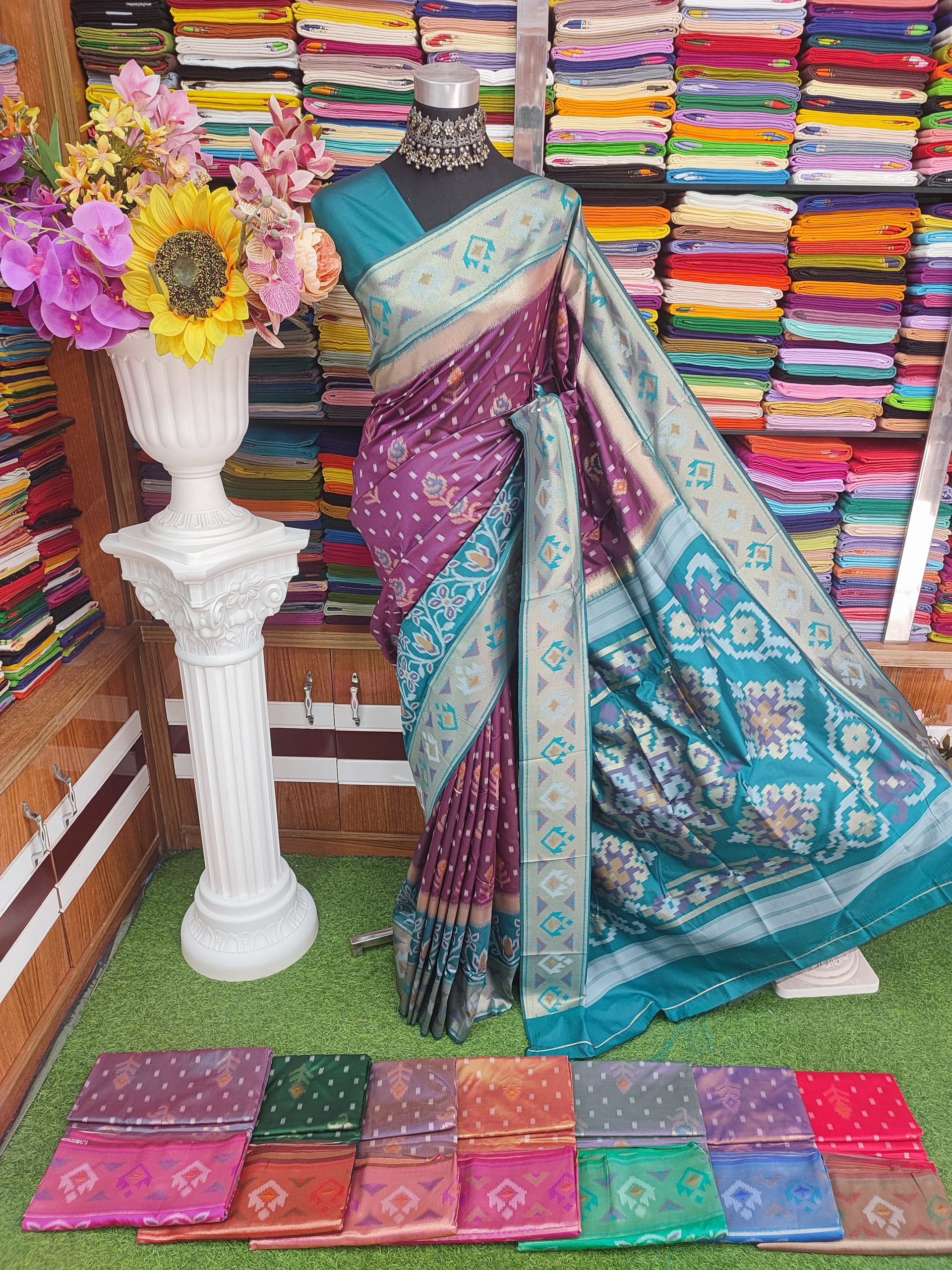 Kotki pure silk 14 hat Saree