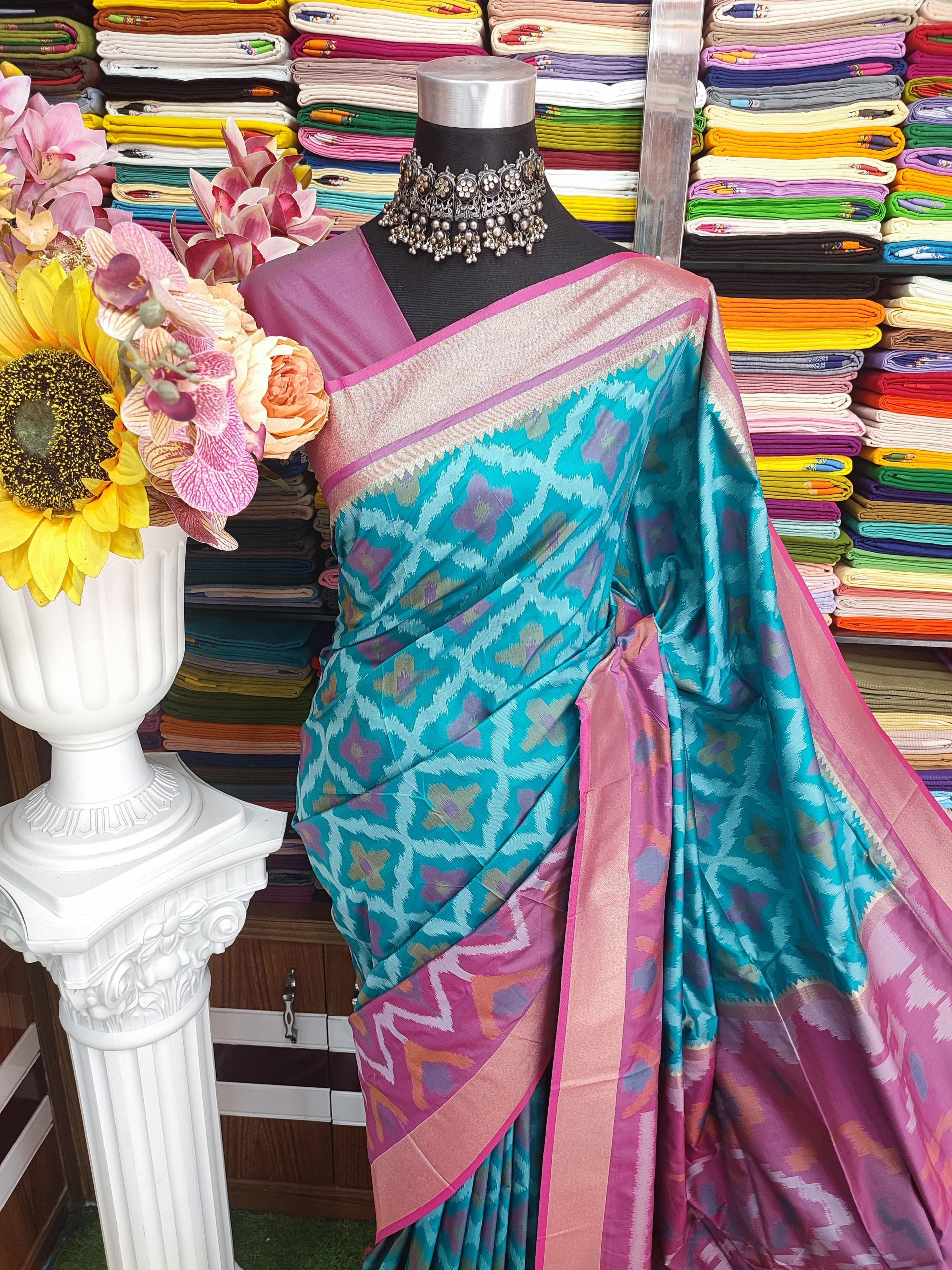 Kotki pure silk 14 hat Saree