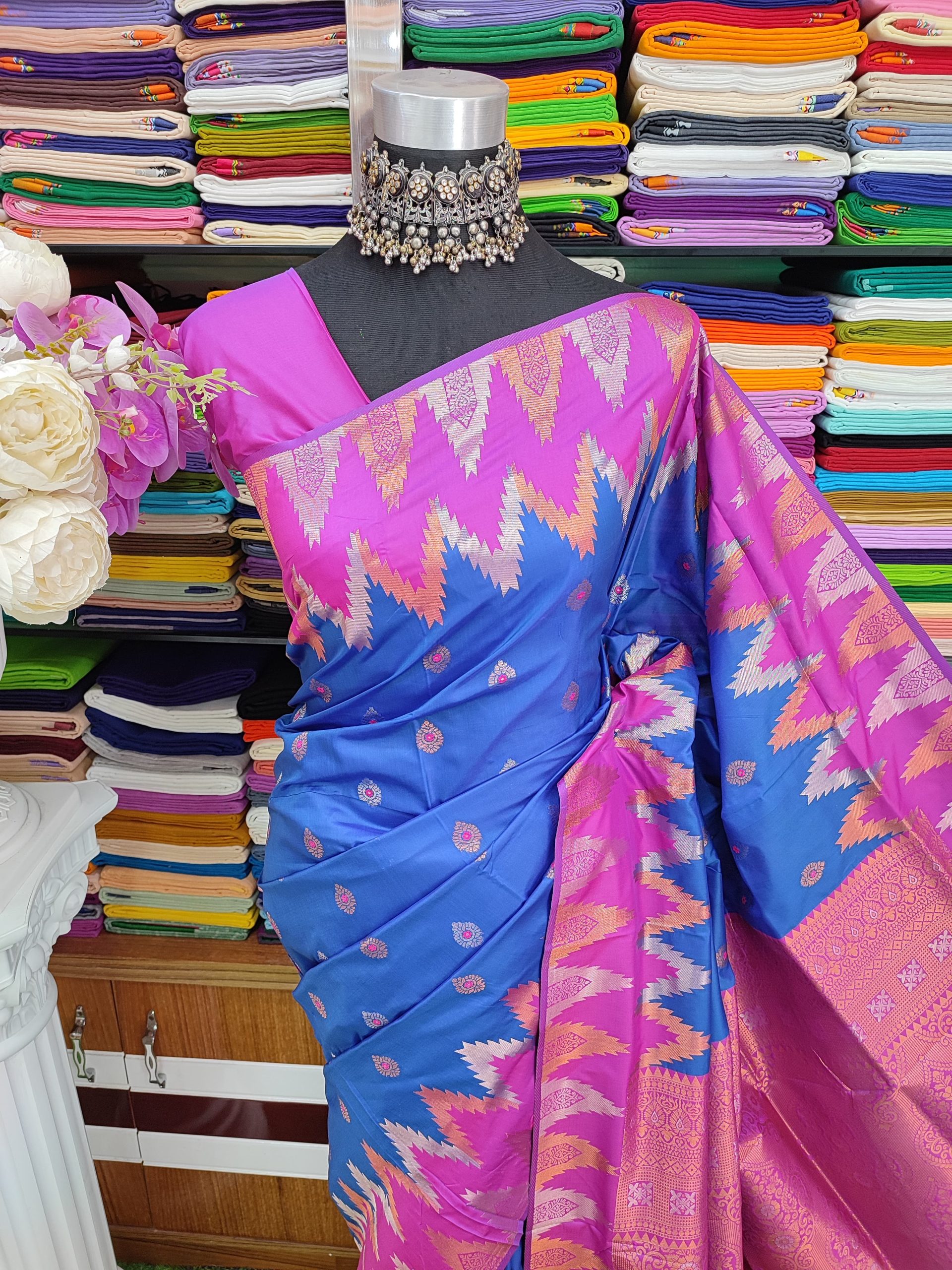 Kotki pure silk 14 hat Saree