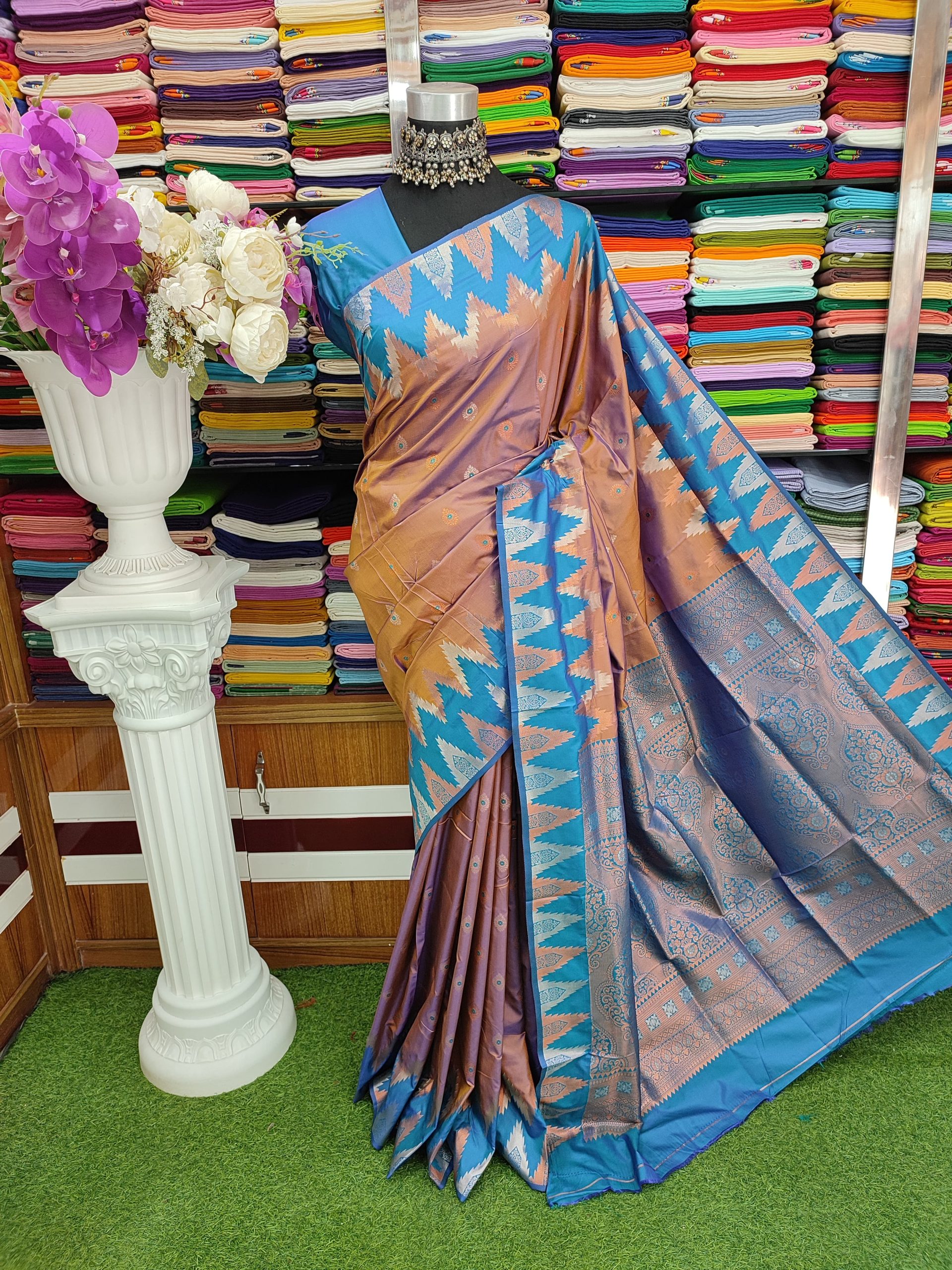 Kotki pure silk 14 hat Saree