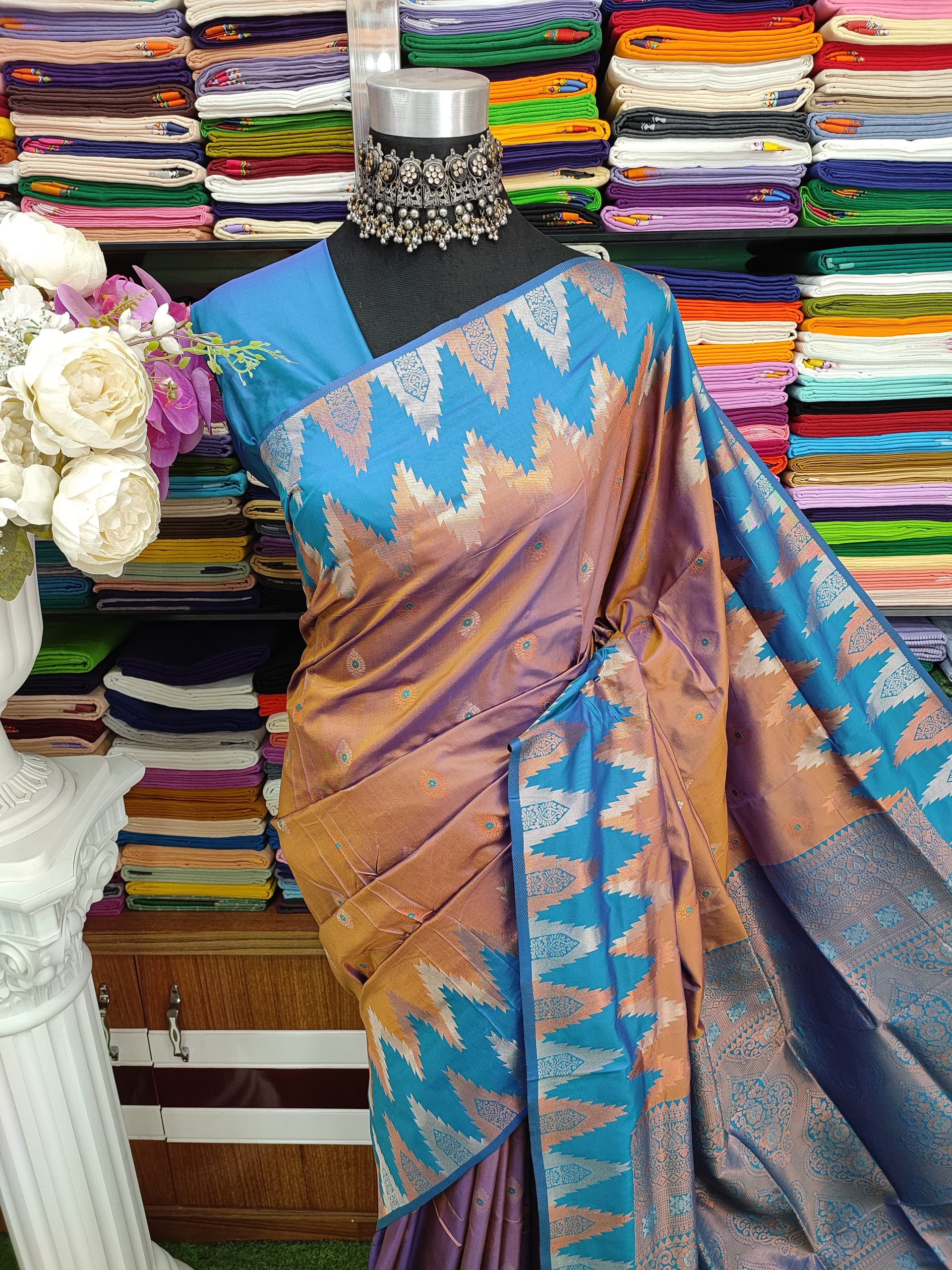 Kotki pure silk 14 hat Saree