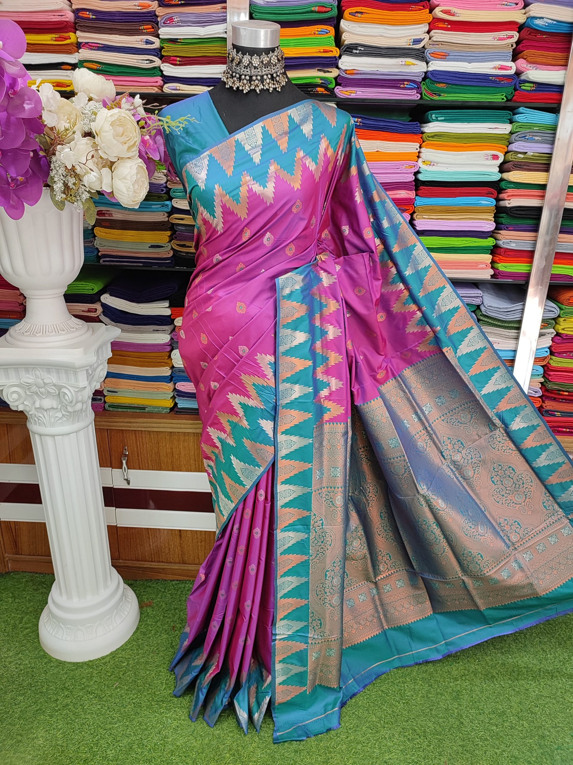 Kotki pure silk 14 hat Saree